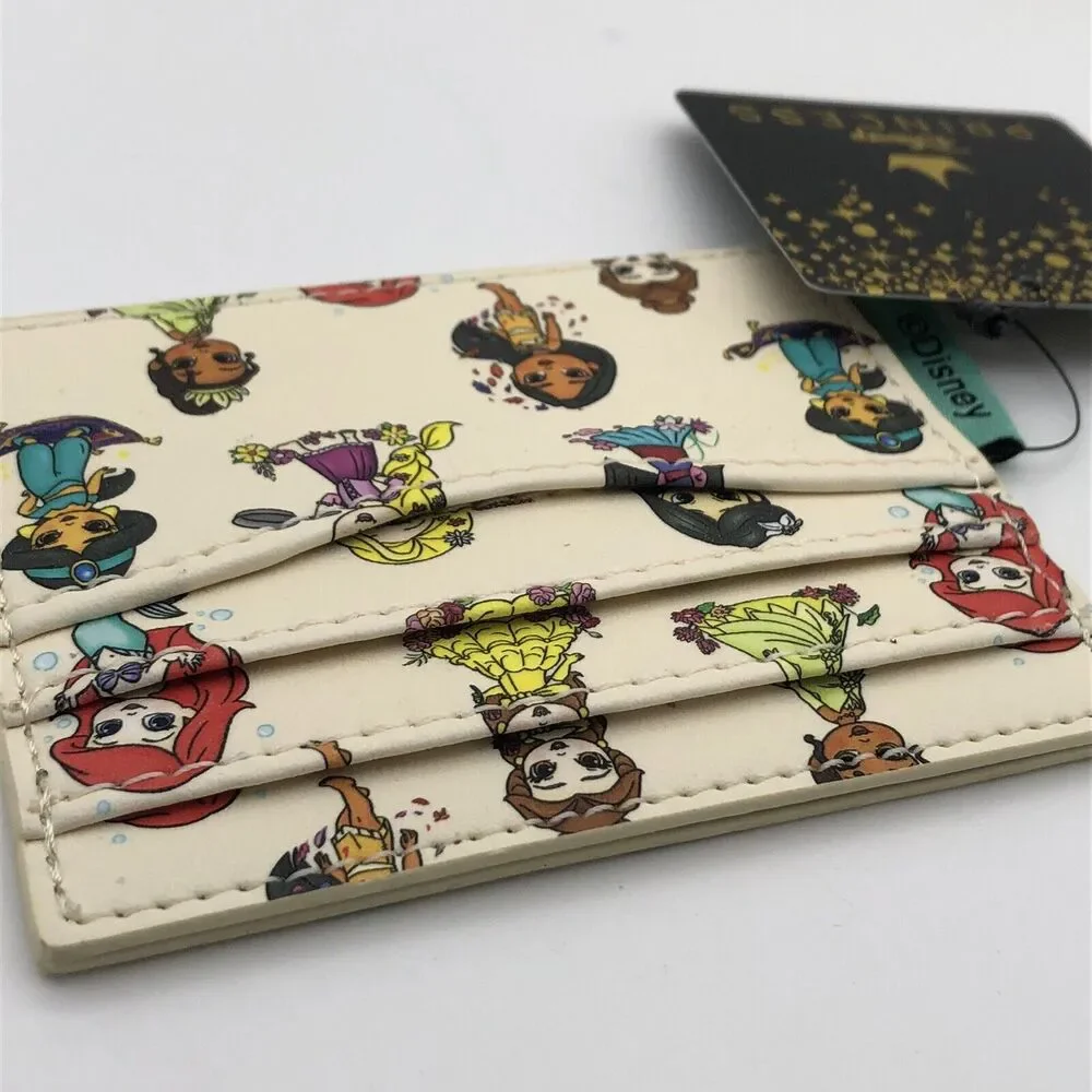 Loungefly Disney Wallet Princess Slim ID Cardholder Young Belle Rapunzel Ariel